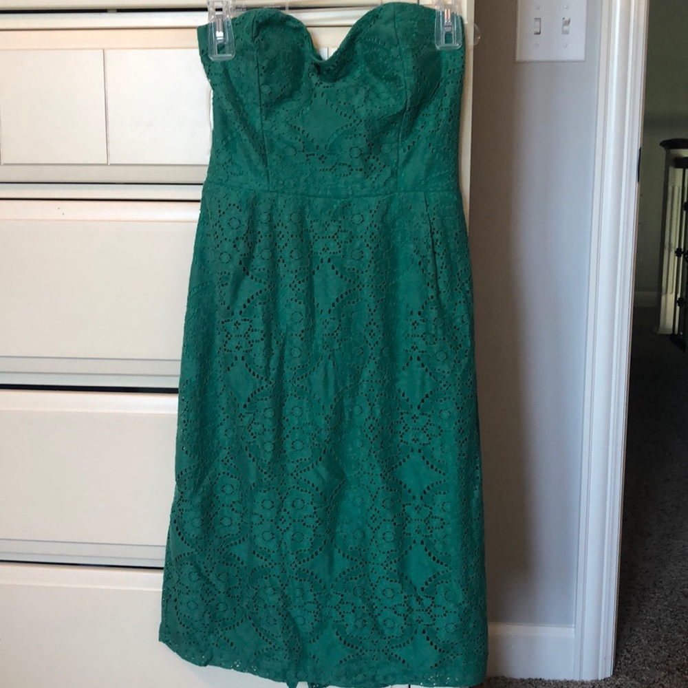 Harper Green Strapless Dress